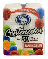 CONTENEDOR HAMBURGUESA REYMA 10/50